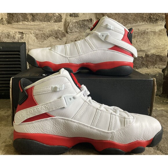 Nike Air Jordan 6 Rings Men Size 11 Cherry White Black Red Sneakers 322992-126 main image 5